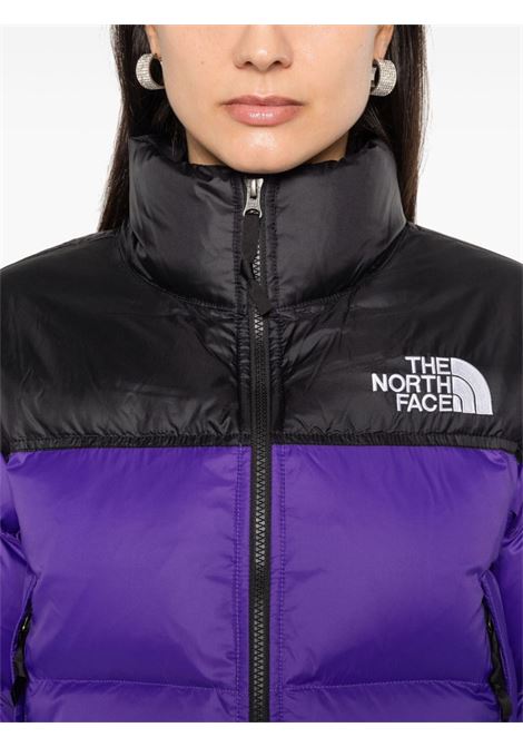 piumino nuptse short donna viola in poliestere THE NORTH FACE | NF0A5GGES961
